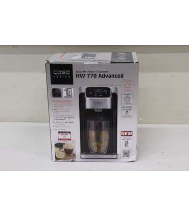 SALE OUT. Caso 01889 HW 770 advanced Turbo Hot water dispenser, Capacity 2.7 L, Black/Stainless Steel Caso Turbo Hot