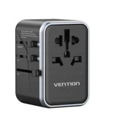 Vention 65W GaN Travel Adapter and Charger 2x USB-A 2x USB-C