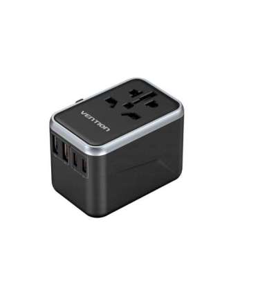 Vention 65W GaN Travel Adapter and Charger 2x USB-A 2x USB-C