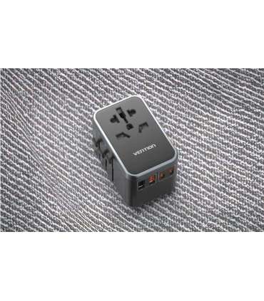 Vention 65W GaN Travel Adapter and Charger 2x USB-A 2x USB-C