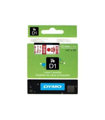 Dymo Schriftband 45015 White Red (S0720550)