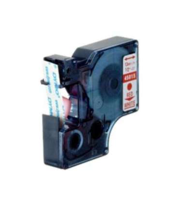 Dymo Schriftband 45015 White Red (S0720550)