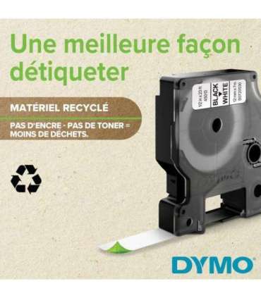 Dymo Schriftband 45015 White Red (S0720550)