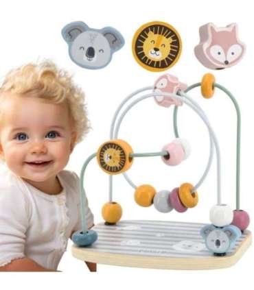 VIGA PolarB деревянная обучающая Монтессори шнуровка-лабиринт