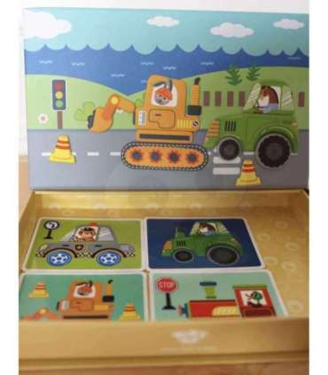 TOOKY TOY Montessori hariduslik magnetiline pusle lastele, 80 osa