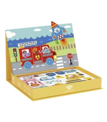 TOOKY TOY Montessori hariduslik magnetiline pusle lastele, 80 osa