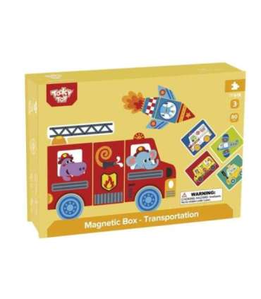 TOOKY TOY Montessori hariduslik magnetiline pusle lastele, 80 osa