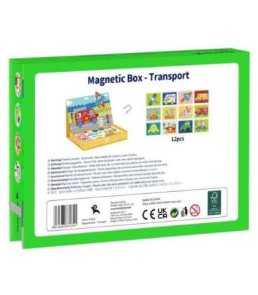 TOOKY TOY Montessori hariduslik magnetiline pusle lastele, 80 osa