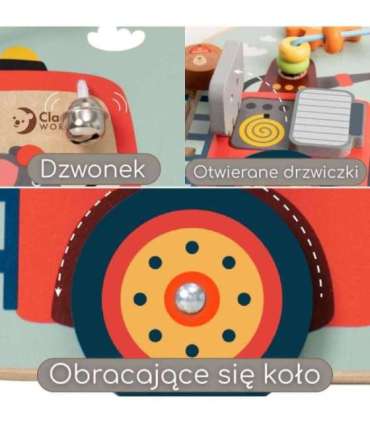 CLASSIC WORLD Многофункциональная развивающая доска 6 в 1 — Пожарная бригада