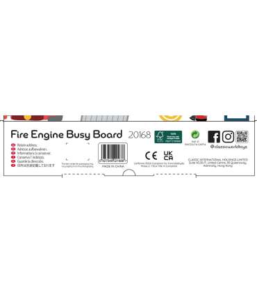 CLASSIC WORLD Многофункциональная развивающая доска 6 в 1 — Пожарная бригада