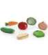 VIGA puidust Montessori-pusle 2-ühes, köögiviljafiguurid