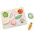 VIGA деревянная головоломка Montessori 2 в 1, фигурки овощей
