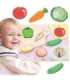 VIGA деревянная головоломка Montessori 2 в 1, фигурки овощей