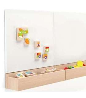 Viga деревянная магнитная головоломка - транспортные средства. Сертификат FSC