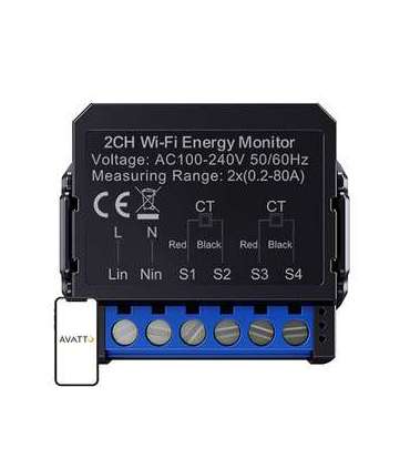 Avatto WiFi WPM16-2 smart bi-directional energy meter
