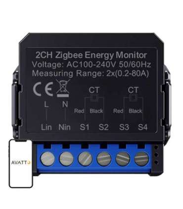 Avatto ZigBee smart bi-directional energy meter ZWPM16-2