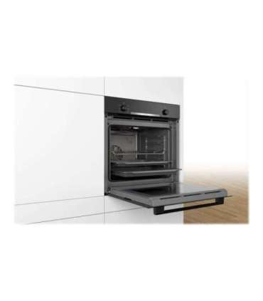 Bosch Oven HBA530BB0S 71 L A Multifunctional EcoClean Push pull buttons Height 60 cm Width 60 cm |