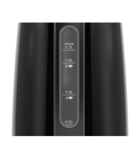 Bosch Kettle DesignLine TWK3P423 Electric 2400 W 1.7 L Stainless steel 360° rotational base Jet black
