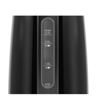 Bosch Kettle DesignLine TWK3P423 Electric 2400 W 1.7 L Stainless steel 360° rotational base Jet black