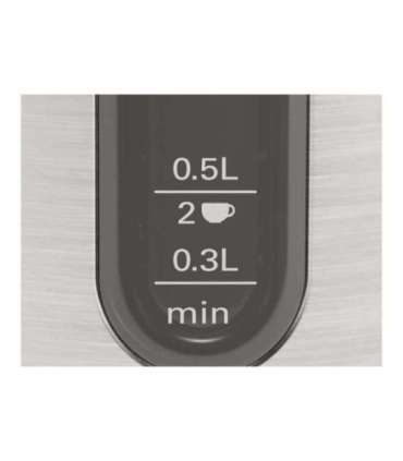 Bosch Kettle DesignLine TWK4P440 Electric 2400 W 1.7 L Stainless steel 360° rotational base Stainless