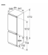 Bosch Refrigerator KIV86VFE1 Energy efficiency class E Built-in Combi Height 177.5 cm Fridge net capacity