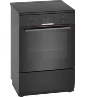 Bosch Cooker HLN39A060U Hob type Induction Oven type Electric Black Width 60 cm Grilling Red LED Depth