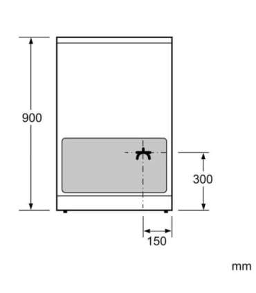 Bosch Cooker HLN39A060U Hob type Induction Oven type Electric Black Width 60 cm Grilling Red LED Depth