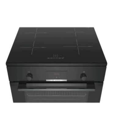 Bosch Cooker HLN39A060U Hob type Induction Oven type Electric Black Width 60 cm Grilling Red LED Depth