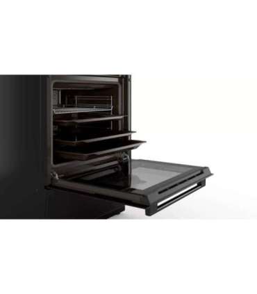 Bosch Cooker HLN39A060U Hob type Induction Oven type Electric Black Width 60 cm Grilling Red LED Depth