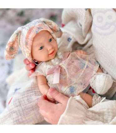 WOOPIE ROYAL Lalka Bobas 24 cm w Sukience i Czapeczce Króliczka