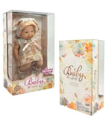 WOOPIE ROYAL Lalka Bobas 24 cm w Sukience i Czapeczce Króliczka