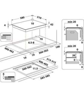 Ceramic plate Whirlpool