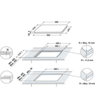 Induktsioonplaat Whirlpool WLS7960NE
