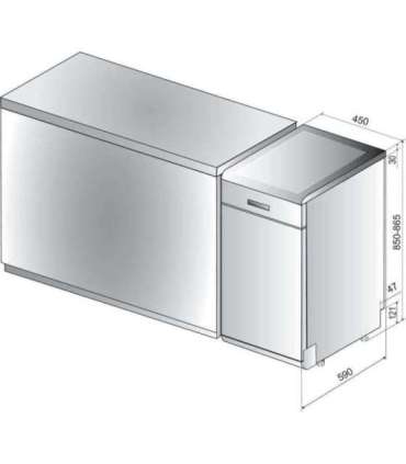 Dishwasher Whirlpool, white