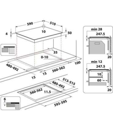 Induktsioonplaat Whirlpool WBS2560NE