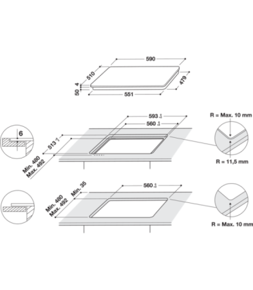 Induction hob Whirlpool