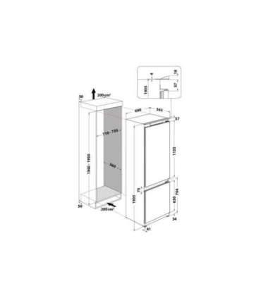 Integreeritav külmik Whirlpool SP40812EU2
