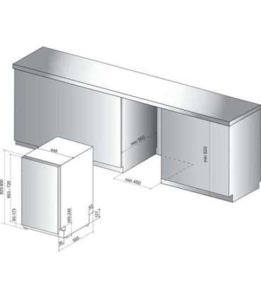 Built in dishwasher Whirlpool