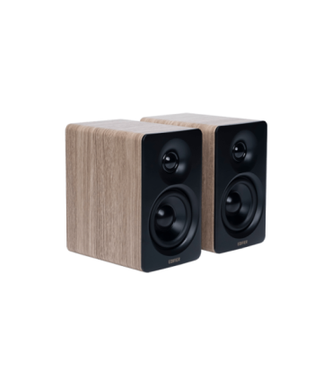 Edifier M60 Compact Desktop 2.0 Speakers, Classic Oak