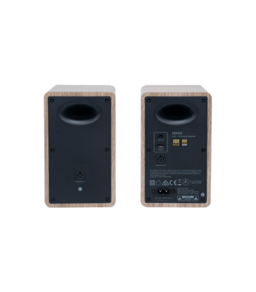 Edifier M60 Compact Desktop 2.0 Speakers, Classic Oak