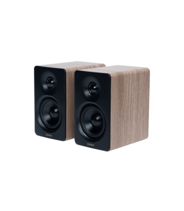 Edifier M60 Compact Desktop 2.0 Speakers, Classic Oak