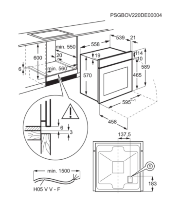 Electrolux EOF3H50BK