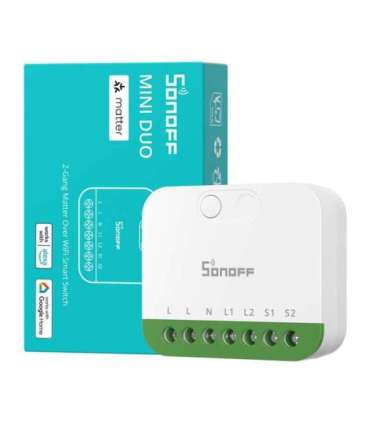 Sonoff MINI-2GS Matter two-channel mini switcher