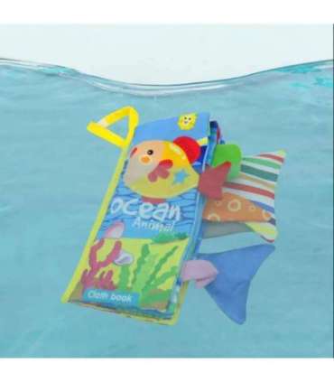 WOOPIE BABY krõbisev riideraamat mereloomade sabadega