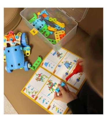 WOOPIE 6-ühes STEM ehitusklotside sõidukite komplekt