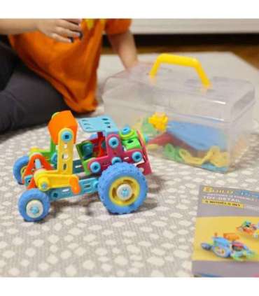 WOOPIE 6-ühes STEM ehitusklotside sõidukite komplekt