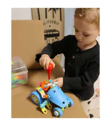 WOOPIE 6-ühes STEM ehitusklotside sõidukite komplekt