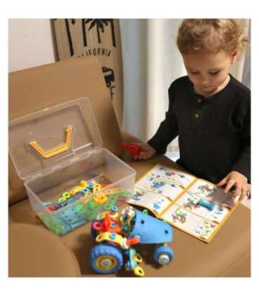 WOOPIE 6-ühes STEM ehitusklotside sõidukite komplekt