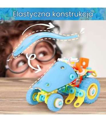 WOOPIE 6-ühes STEM ehitusklotside sõidukite komplekt