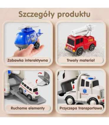 WOOPIE эвакуатор, набор из 5 машин - скорая помощь